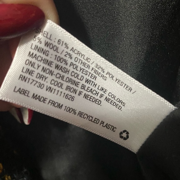 A New Day Cropped Tweed Fringed Plus Size Jacket/Blazer - Picture 4 of 13